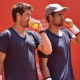 Orlando Luz e Marcelo Zormann enquanto jogam no Challenger de Madrid