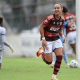 Giovanna Crivelari comemora o gol da vitória do Flamengo sobre o Real Brasília no Brasileiro Feminino