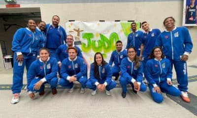 Equipe brasileira que irá representar o país no Mundial de judô de Doha (Divulgação/CBJ)