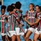 Jogadoras do Fluminense em ação no Brasileiro Feminino Sub-20 (Cristiano Santos/FFC)