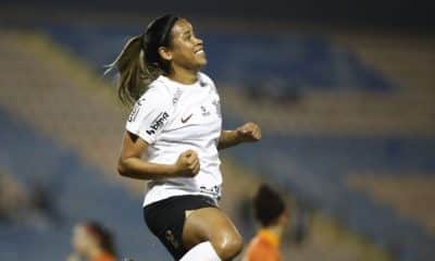 Comemoração de um dos gols do Corinthians na goleada sobre o SKA Brasil pelo Paulista Feminino (Rodrigo Gazzanel/Ag. Corinthians)