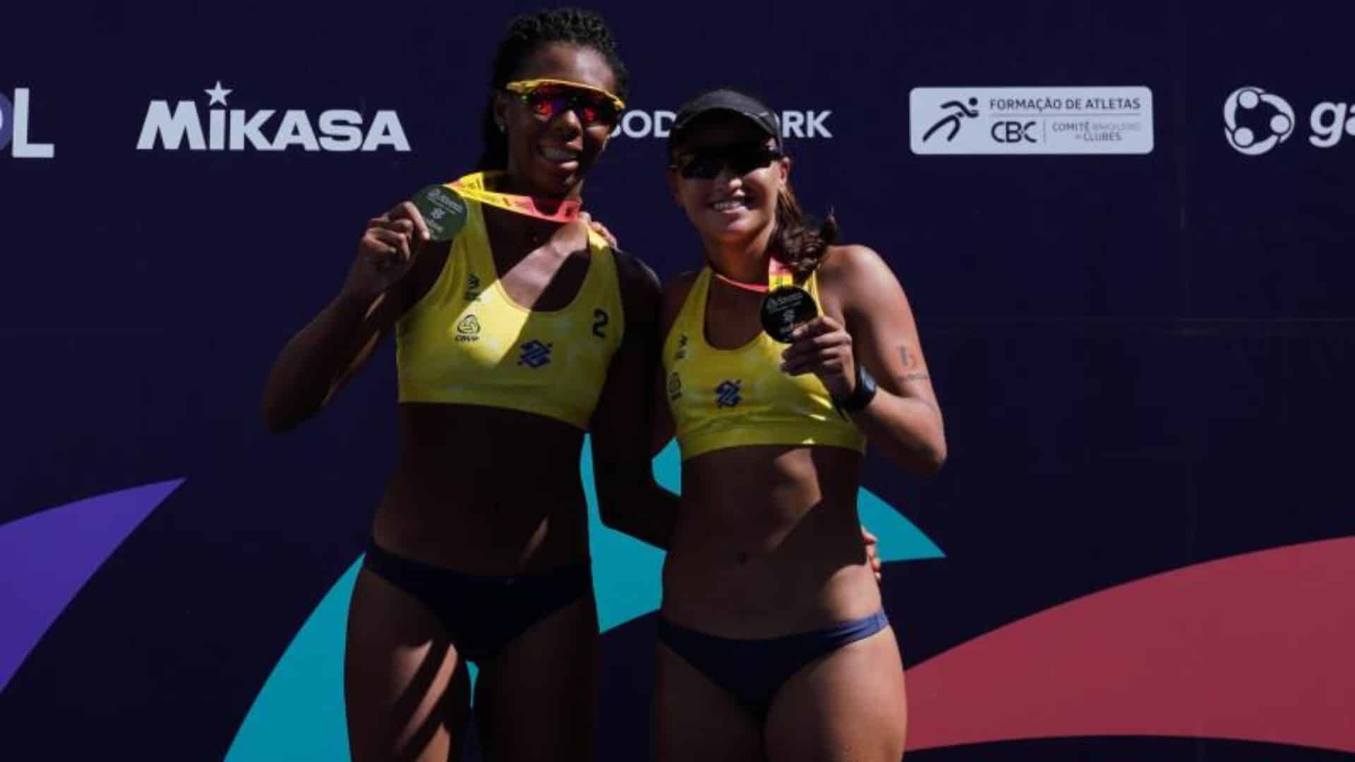 Verena e Kyce conquistaram a primeira etapa de Circuito Brasileiro da carreira (Créditos: Mauricio Val/FVImagem/CBV)