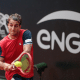 Felipe Meligeni durante disputa no Challenger de Oeiras