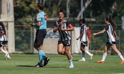 Jogadora do Atlético-MG comemora gol pelo Brasileiro Feminino sub-20 (Foto: Fábio Pinel / Atlético)