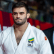 Rafael Macedo enquanto se prepara para lutar no Mundial de judô. Giovani Ferreira