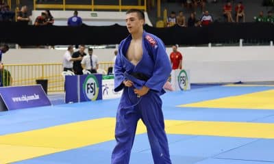 Na imagem, Vinicius Ardina, do SESI-SP, foi campeão da categoria -73kg.