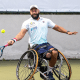 Daniel Rodrigues em ação na Gira Europeia de tênis em cadeira de rodas