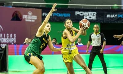 Partida entre Brasil e Colômbia, válido pela AmeriCup Sub-16 Feminina (Divulgação/FIBA)