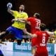 Confronto entre Brasil e Kuwait, válido pelo Mundial Júnior de handebol masculino (Divulgação/IHF)