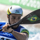 Pepê Gonçalves em ação na Copa do Mundo de canoagem slalom