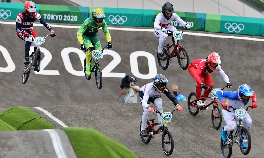 Imperio Inca Pez anémona bicicleta Ciclismo BMX nos Jogos Olímpicos de Paris 2024