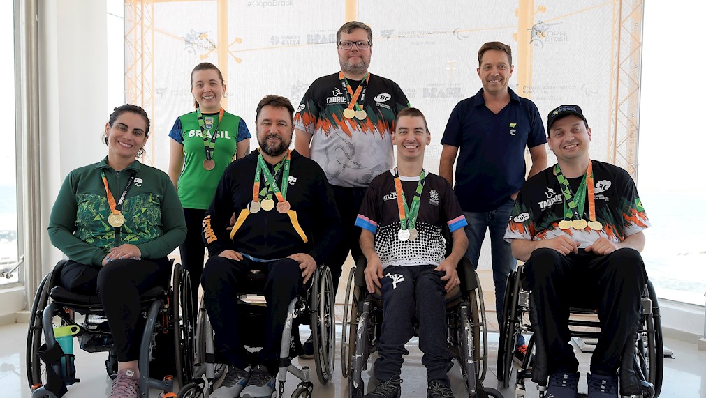 Delegação Brasileira formada para o Mundial de Lima, no Chile, é o grande destaque da Copa Brasil de tiro esportivo (Foto: Dhavid Normando/CPB)