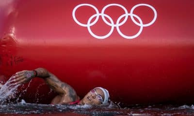 Guia Olímpico dos Jogos Olímpicos de Paris 2024 Ana Marcela Cunha disputando prova de maratona aquática nas Olimpíadas de Tóquio