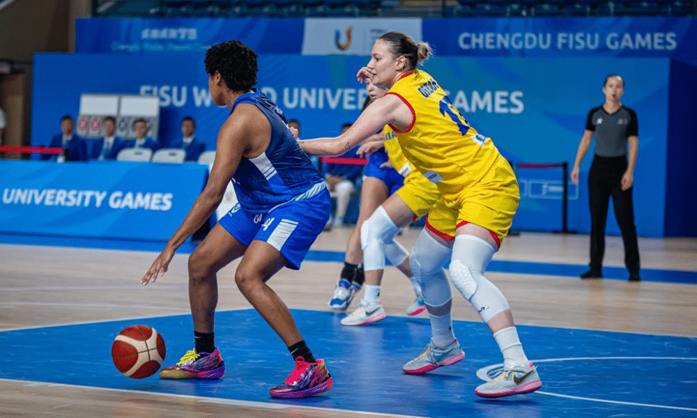 Débora Reis Brasil x Romênia basquete Jogos Mundiais Universitários Chengdu