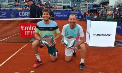 Marcelo Demoliner e Matwe Middelkoop avançaram no ATP 250 de Gstaad e irao disputar a semifinal de duplas (Foto: Cordoba Open)