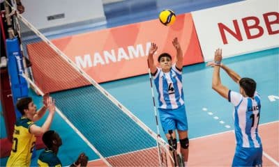 Partida entre Brasil e Argentina, válida pelo Mundial Sub-21 de vôlei masculino (Divulgação/Volleyball World)
