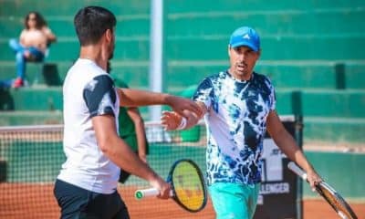 Fernando Romboli e Marcelo Zormann foram vice- campeões do Challenger de Meerbusch de tênis (Foto: Divulgação/Federação Portuguesa de Tênis)