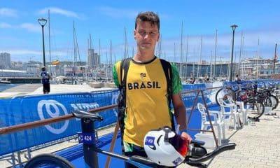 Brasileiro Jorge Luis Fonseca em ação em competições internacionais (Reprodução/Instagram/@fonseca_tri)