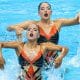 Brasileiras Laura Miccuci e Gabriela Regly, destaques no nado artístico (Divulgação/COB)