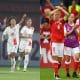 Filipinas e Suíça irão se enfrentar na primeira rodada da Copa do Mundo Feminina (Divulgação/AFC e Daniel Mihailescu/AFP)