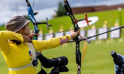 Isabelle Estevez foi a atleta do time Brasil a ir mais longe no Campeonato Mundial Júnior de Limerick, na Irlanda (Foto: World Archery)
