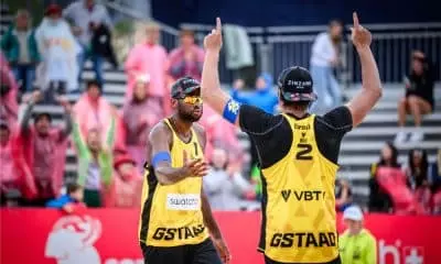 Evandro/Arthur no Elite 16 de Gstaad de vôlei de praia