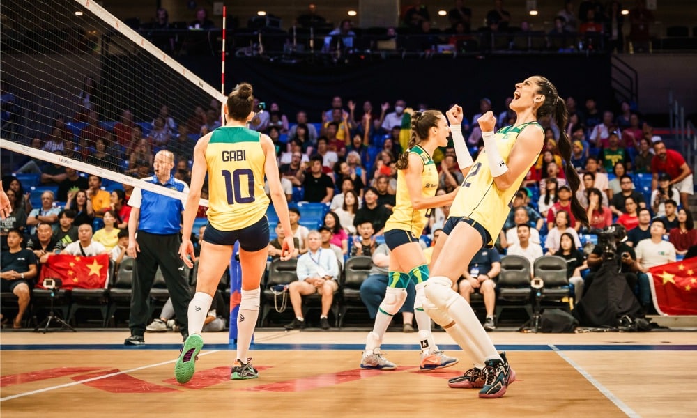 Gabi, Diana e Macris vibram com ponto do Brasil na liga das nações