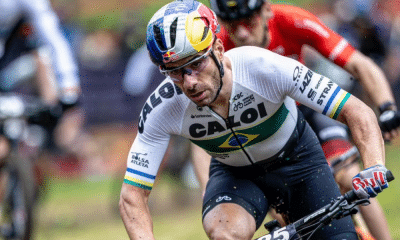 Henrique Avancini em ação na etapa de Val di Sole da Copa do Mundo de ciclismo mountain bike
