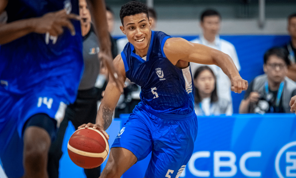 Paulo Zú no basquete do Brasil nos Jogos Mundiais Universitários de Chengdu
