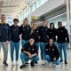 Seleção Brasileira de Saltos Ornamentais no aeroporto rumo ao Mundial de Esportes Aquáticos