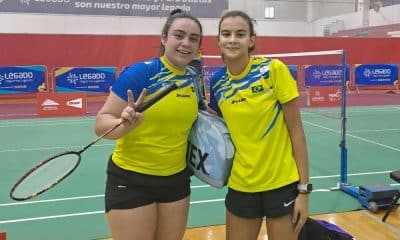 Letícia Andres e Eduarda Prates no Pan-Americano Júnior de badminton