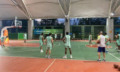 seleção brasileira sub-26 de basquete masculino treina em Chengdu-2021 para os Jogos Mundiais Universitários