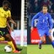 Jogadoras de França e Jamaica em montagem. Equipes se enfrentam pela Copa do Mundo Feminina ao vivo