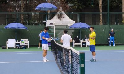 Jackson Xavier nos Jogos Mundiais Universitários de Chengdu tênis Tayná Mendes