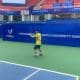 Leandro Marinho é um dos tenistas brasileiros que treinaram na quadra central dos Jogos Mundiais Universitários Chengdu-2021
