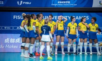 Brasil e Japão no vôlei feminino Jogos Mundiais Universitários de Chengdu