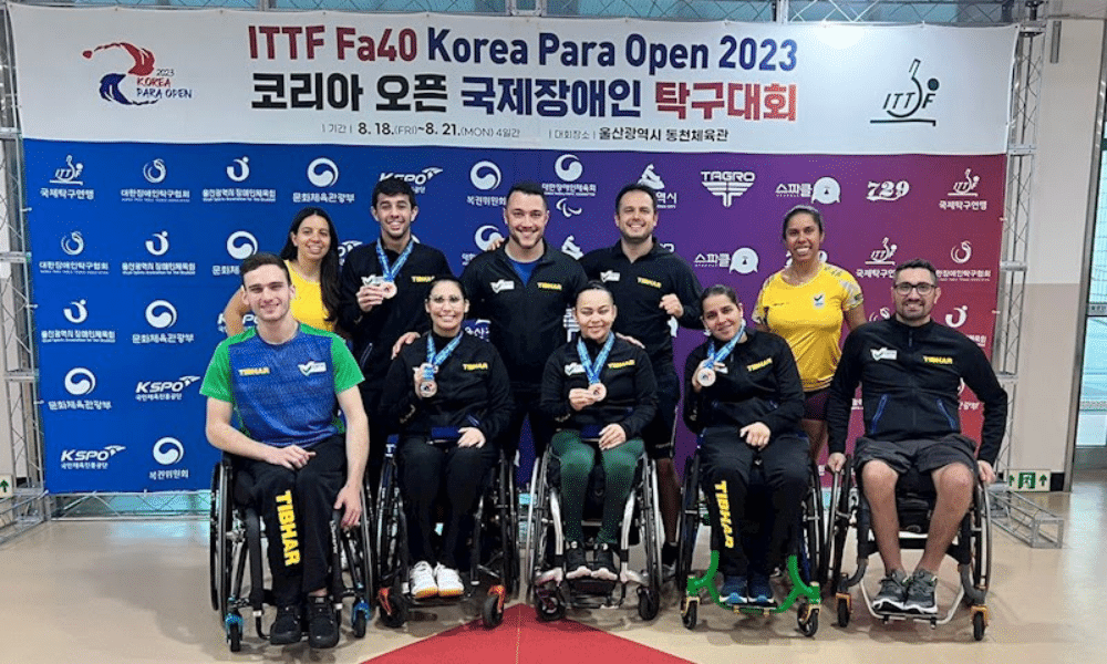 Delegação do Brasil no Aberto da Coreia do Sul de tênis de mesa paralímpico