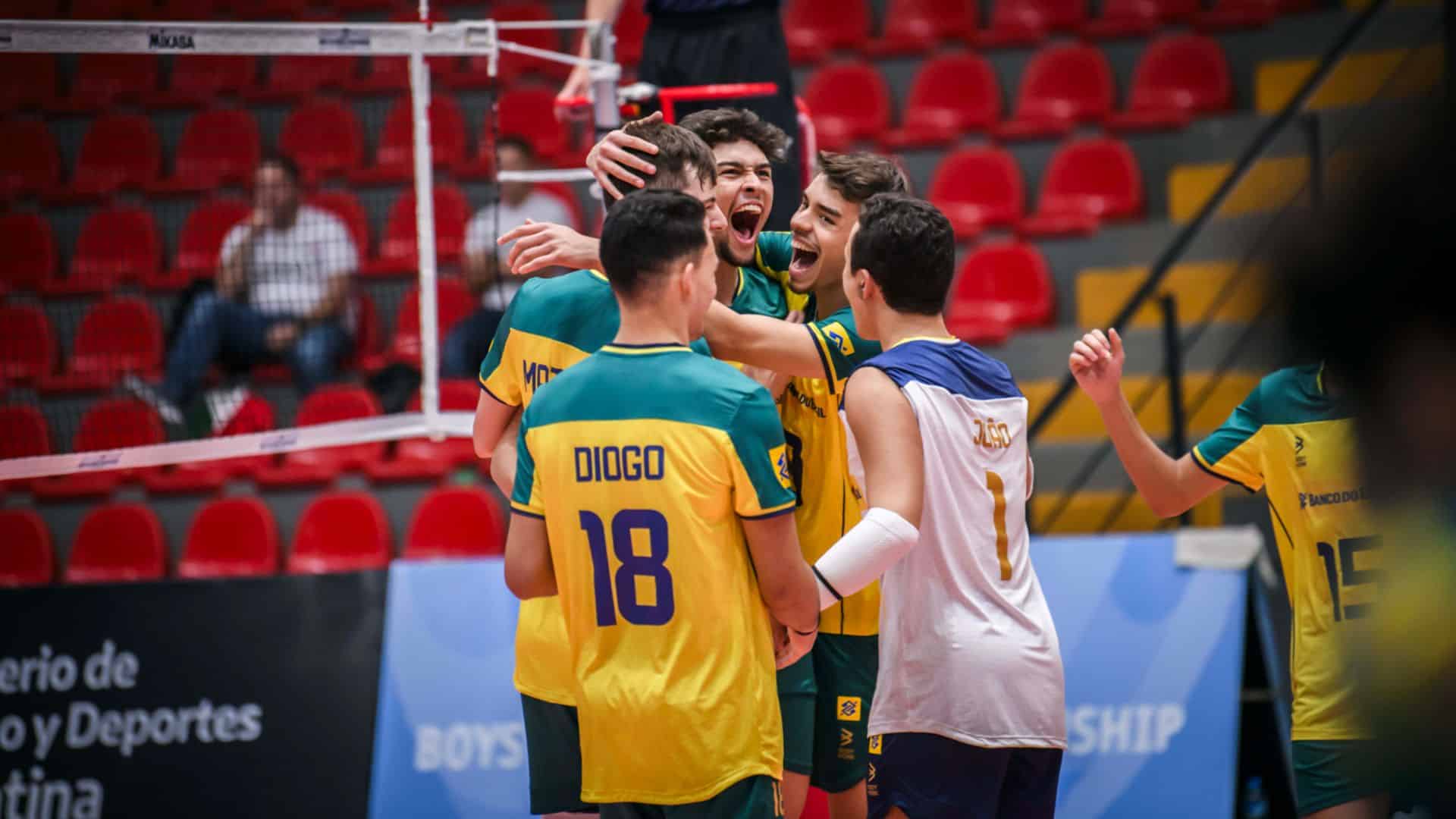 O Brasil venceu o México pela primeira partida do Mundial Sub-19 de vôlei masculino (Foto: Divulgação/FIVB/VolleyballWorld)