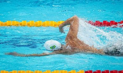 Brasileiro Eduardo Ribeiro, um dos representantes da natação do Brasil nos Jogos Mundiais Universitários (Célio Júnior/CBDU)