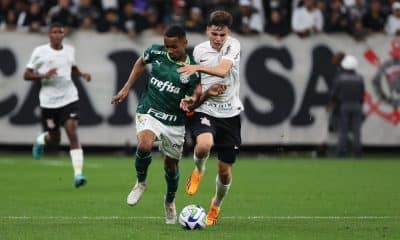 Jogo entre Palmeiras e Corinthians pela semifinal do Brasileiro Sub-20 (Reprodução/Twitter/ @Palmeiras)