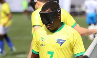 Jefinho, autor de três gols na partida da Copa do Mundo de futebol de cegos (Foto: Divulgação/Renan Cacioli/CBDV)