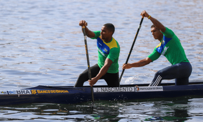 Isaquias Queiroz e Jacky Godmann no Mundial de canoagem velocidade