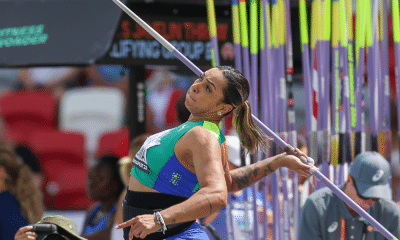 Jucilene Lima disputa prova do lançamento do dardo no Mundial de atletismo em Budapeste