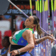 Jucilene Lima disputa prova do lançamento do dardo no Mundial de atletismo em Budapeste