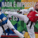 Poliana Silva em ação no Mundial Cadete de taekwondo