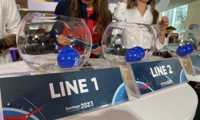 Potes do sorteio da fase de grupos do polo aquático nos jogos Pan-Americanos de Santiago 2023