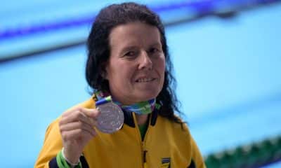 Susana Schnarndorf com medalha de prata no Mundial de Manchester