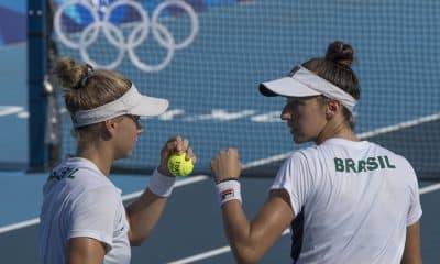 guia olímpico de tênis nos jogos olímpicos de paris / Laura Pigossi e Luisa Stefani nos jogos olímpicos de tóquio 2020 - Foto de Júlio César Guimarães/COB.