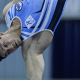 Arthur Nory executa sua série de barra fixa no Brasileiro de ginástica artística