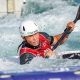 Ana Sátila durante descida na final do Mundial de canoagem slalom